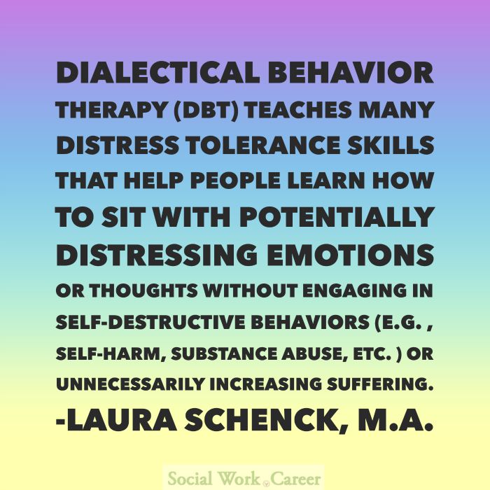 Dialectical behavior therapy (DBT)